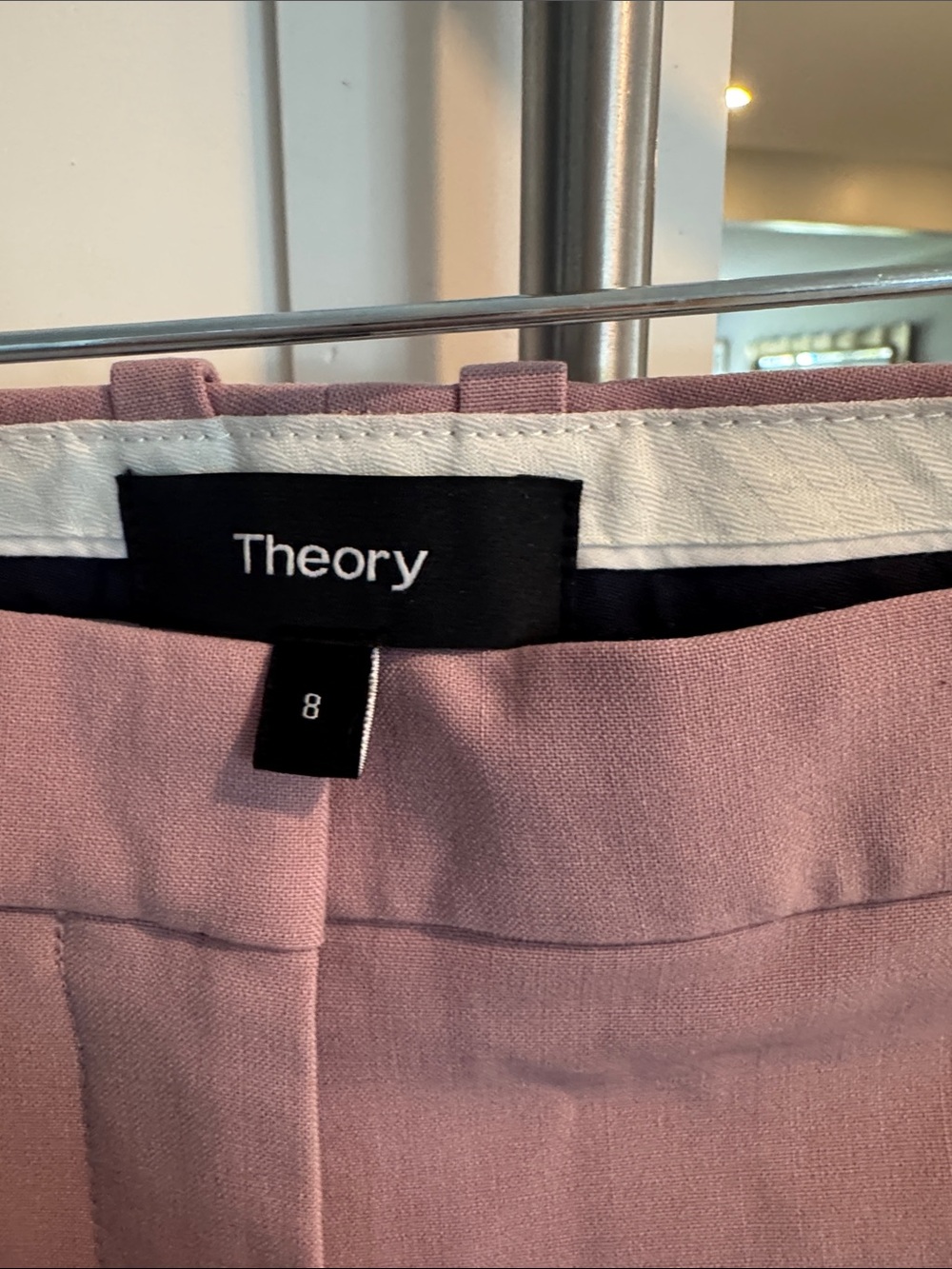 Theory Dusty Rose Tailored Women's Shorts
